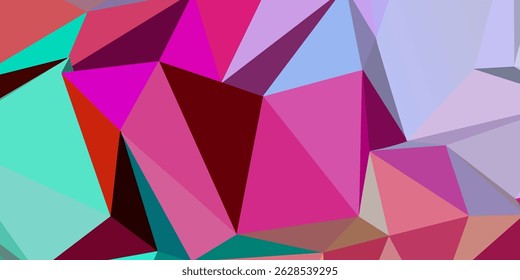 Geometric design. Colorful gradient mosaic background. Geometric triangle, mosaic, abstract background. Mosaic, color background. Mosaic texture. The effect of stained glass.
