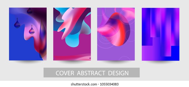 Geometric design of the cover, poster, banner. Trendy gradient texture. Vector. EPS10