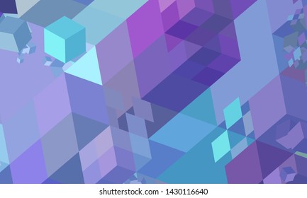 Geometric design, cube, colorful futuristic background, cubic background vector EPS 10