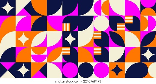 Geometric design element halftone graphic colorful shapes line vector shapes abstract mural background banner dot

