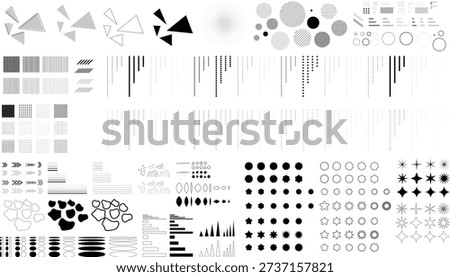 Geometric Design Elements Set Abstract Lines and Dots Modern Decorative Ornaments