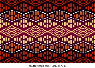 Geometric design. Ethnic pattern. Aztec art. Abstract background.ikat pattern.Ethnic geometric pattern.Design for fabric,wallpaper,background,wall,tile,carpet,clothing,batik