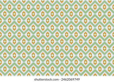 Diseño geométrico, patrón de Ikat, diseño tradicional para tela, ropa, moda, piso de baldosas, fondo, alfombra, Fondo de pantalla, envoltura, batik, alfombras, funda de cojín