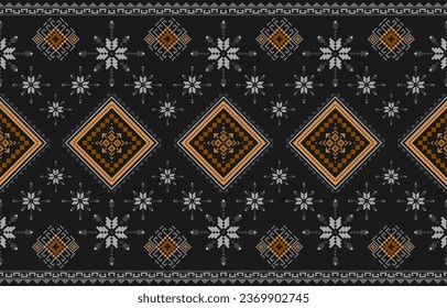 Geometric design fabric pattern, seamless, wallpaper, clothing, carpet, fiber, yarn and shawl. Asian Indian. Abstract background.