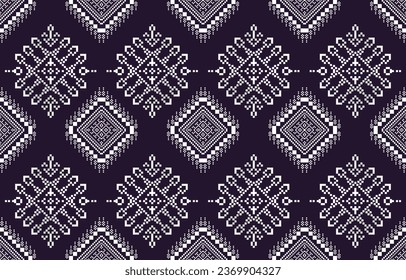 Geometric design fabric pattern, seamless, wallpaper, clothing, carpet, fiber, yarn and shawl. Asian Indian. Abstract background.