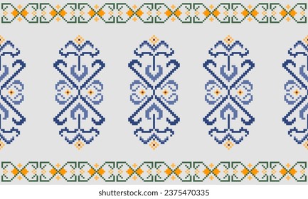 Geometric design fabric pattern, seamless, wallpaper, clothing, carpet, fiber, yarn and shawl. Asian Indian. Abstract background.