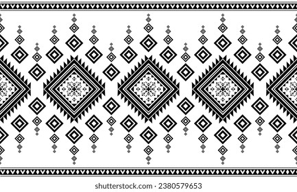 Geometric design fabric pattern, seamless, wallpaper, clothing, carpet, fiber, yarn and shawl. Asian Indian. Abstract background.