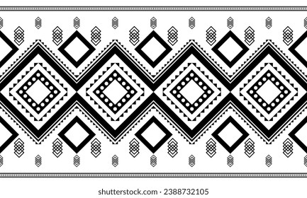 Geometric design fabric pattern, seamless, wallpaper, clothing, carpet, fiber, yarn and shawl. Asian Indian. Abstract background
