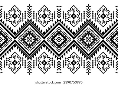 Geometrisches Muster, nahtlos, Tapeten, Kleidung, Teppich, Fasern, Garn und Schal. Asiatische Indianer. Abstrakter Hintergrund.