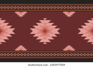 Geometric design fabric pattern, seamless, wallpaper, clothing, carpet, fiber, yarn and shawl. Asian Indian. Abstract background