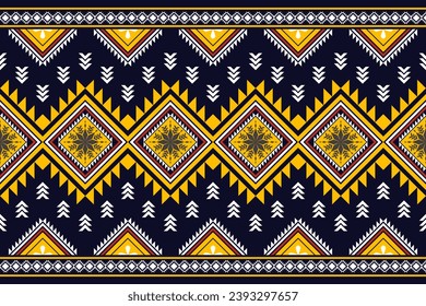 Geometric design fabric pattern, seamless, wallpaper, clothing, carpet, fiber, yarn and shawl. Asian Indian. Abstract background.