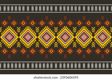 Patrón de tela de diseño geométrico, sin costura, papel pintado, ropa, alfombra, fibra, hilados y chales. Indio asiático. Antecedentes abstractos.
