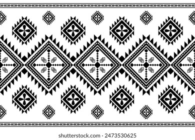 Geometric design fabric pattern, seamless, wallpaper, clothing, carpet, fiber, yarn and shawl. Asian Indian. Abstract background