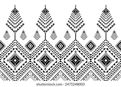 Geometric design fabric pattern, seamless, wallpaper, clothing, carpet, fiber, yarn and shawl. Asian Indian. Abstract background