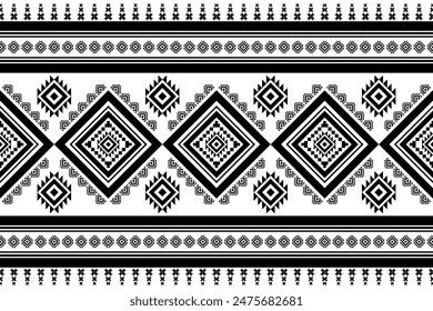 Geometric design fabric pattern, seamless, wallpaper, clothing, carpet, fiber, yarn and shawl. Asian Indian. Abstract background