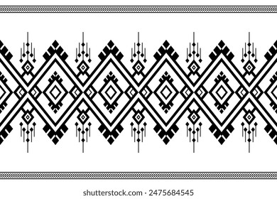 Geometric design fabric pattern, seamless, wallpaper, clothing, carpet, fiber, yarn and shawl. Asian Indian. Abstract background