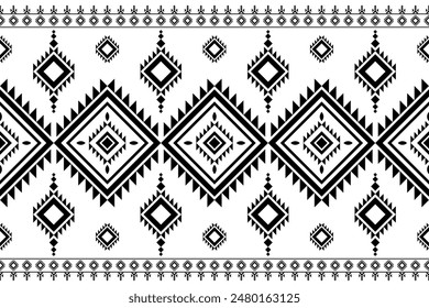 Geometric design fabric pattern, seamless, wallpaper, clothing, carpet, ikat,fiber, yarn and shawl. Asian Indian. Abstract background