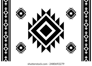 Geometric design fabric pattern, seamless, wallpaper, clothing, carpet, ikat,fiber, yarn and shawl. Asian Indian. Abstract background
