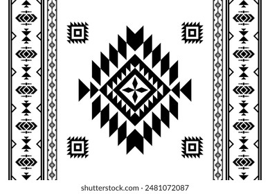 Geometric design fabric pattern, seamless, wallpaper, clothing, carpet, ikat,fiber, yarn and shawl. Asian Indian. Abstract background