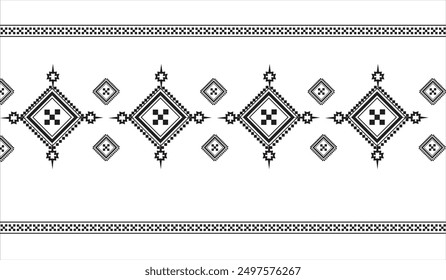 Geometric design fabric pattern, seamless, wallpaper, clothing, carpet, fiber, yarn and shawl. Asian Indian. Abstract background