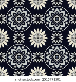 Geometric design fabric pattern, seamless, wallpaper, clothing, carpet, fiber, yarn and shawl. Asian Indian. Abstract background.