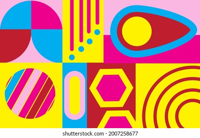 diseño geométrico, impresión de tela, papel de pared, diseño de patrones de vector abstracto, patrón geométrico minimalista, fondo geométrico abstracto vectorial, fondo de formas simples 