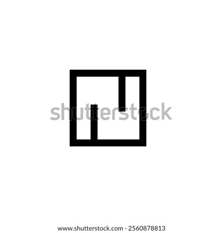 geometric design featuring a capital letter N centered within a square frame