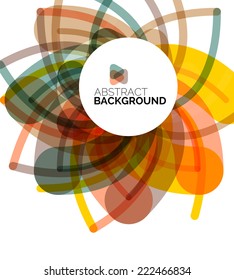 Geometric design flower, abstract background