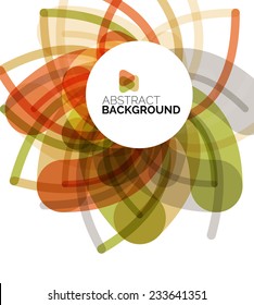 Geometric design flower, abstract background