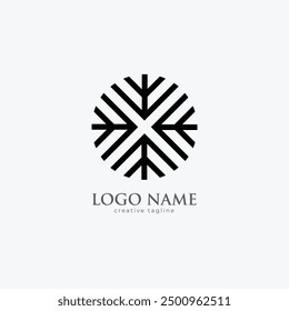 geometric design fully editable vector logo template