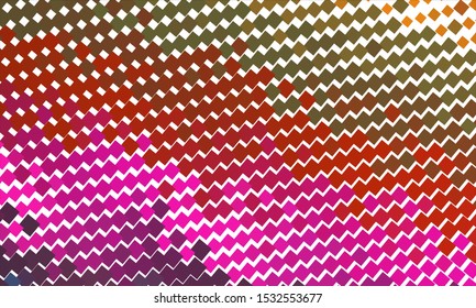 Geometric design halftone. Multicolor, rainbow vector layout with lines, rectangles. Decorative design in an abstract style with rectangles. EPS 10 Vector