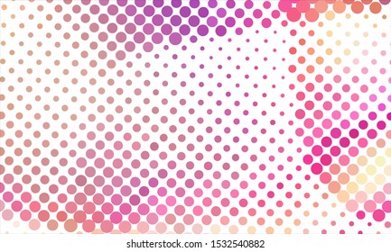 Geometric design halftone with a set of colorful abstract circles. Multicolor, rainbow vector layout with lines, rectangles. Decorative design in an abstract style with rectangles. EPS 10 Vector