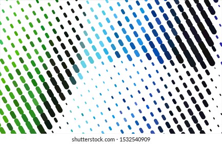 Geometric design halftone with a set of colorful abstract circles. Multicolor, rainbow vector layout with lines, rectangles. Decorative design in an abstract style with rectangles. EPS 10 Vector