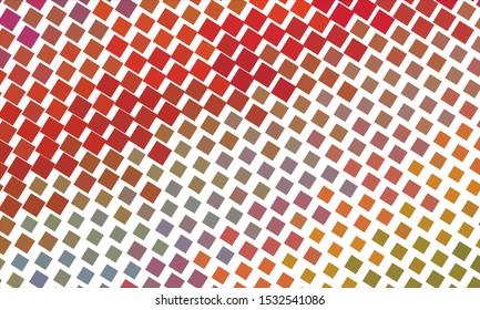 Geometric design halftone with a set of colorful abstract circles. Multicolor, rainbow vector layout with lines, rectangles. Decorative design in an abstract style with rectangles. EPS 10 Vector
