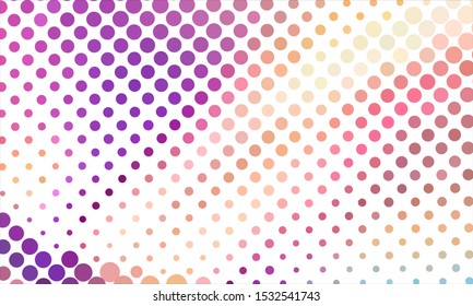 Geometric design halftone with a set of colorful abstract circles. Multicolor, rainbow vector layout with lines, rectangles. Decorative design in an abstract style with rectangles. EPS 10 Vector