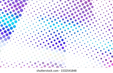 Geometric design halftone with a set of colorful abstract circles. Multicolor, rainbow vector layout with lines, rectangles. Decorative design in an abstract style with rectangles. EPS 10 Vector