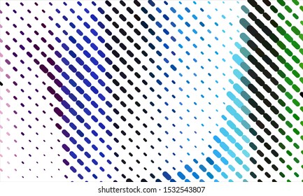 Geometric design halftone with a set of colorful abstract circles. Multicolor, rainbow vector layout with lines, rectangles. Decorative design in an abstract style with rectangles. EPS 10 Vector