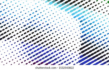 Geometric design halftone with a set of colorful abstract circles. Multicolor, rainbow vector layout with lines, rectangles. Decorative design in an abstract style with rectangles. EPS 10 Vector