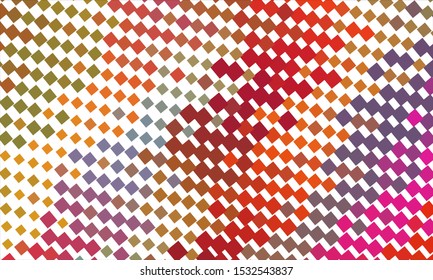 Geometric design halftone with a set of colorful abstract circles. Multicolor, rainbow vector layout with lines, rectangles. Decorative design in an abstract style with rectangles. EPS 10 Vector