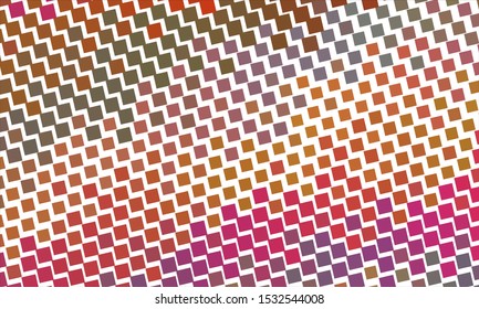 Geometric design halftone with a set of colorful abstract circles. Multicolor, rainbow vector layout with lines, rectangles. Decorative design in an abstract style with rectangles. EPS 10 Vector