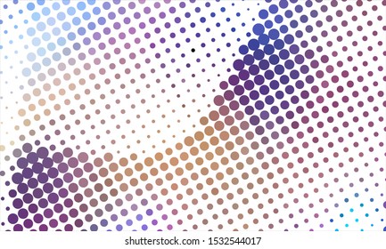 Geometric design halftone with a set of colorful abstract circles. Multicolor, rainbow vector layout with lines, rectangles. Decorative design in an abstract style with rectangles. EPS 10 Vector