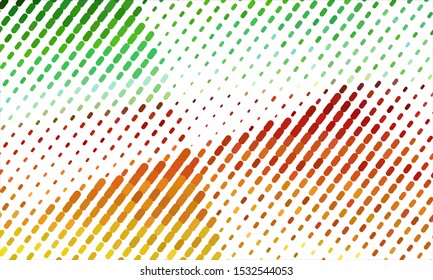 Geometric design halftone with a set of colorful abstract circles. Multicolor, rainbow vector layout with lines, rectangles. Decorative design in an abstract style with rectangles. EPS 10 Vector