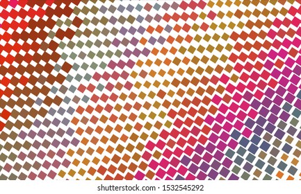 Geometric design halftone with a set of colorful abstract circles. Multicolor, rainbow vector layout with lines, rectangles. Decorative design in an abstract style with rectangles. EPS 10 Vector