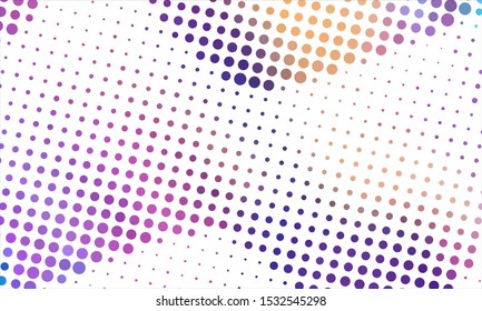 Geometric design halftone with a set of colorful abstract circles. Multicolor, rainbow vector layout with lines, rectangles. Decorative design in an abstract style with rectangles. EPS 10 Vector