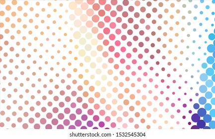 Geometric design halftone with a set of colorful abstract circles. Multicolor, rainbow vector layout with lines, rectangles. Decorative design in an abstract style with rectangles. EPS 10 Vector