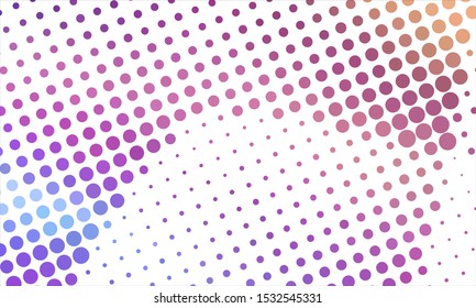 Geometric design halftone with a set of colorful abstract circles. Multicolor, rainbow vector layout with lines, rectangles. Decorative design in an abstract style with rectangles. EPS 10 Vector