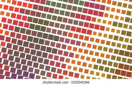 Geometric design halftone with a set of colorful abstract circles. Multicolor, rainbow vector layout with lines, rectangles. Decorative design in an abstract style with rectangles. EPS 10 Vector