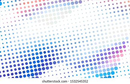 Geometric design halftone with a set of colorful abstract circles. Multicolor, rainbow vector layout with lines, rectangles. Decorative design in an abstract style with rectangles. EPS 10 Vector