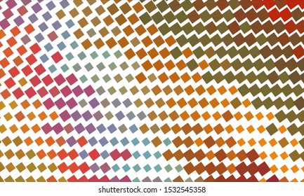 Geometric design halftone with a set of colorful abstract circles. Multicolor, rainbow vector layout with lines, rectangles. Decorative design in an abstract style with rectangles. EPS 10 Vector
