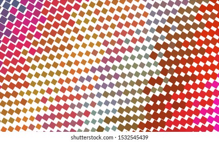 Geometric design halftone with a set of colorful abstract circles. Multicolor, rainbow vector layout with lines, rectangles. Decorative design in an abstract style with rectangles. EPS 10 Vector